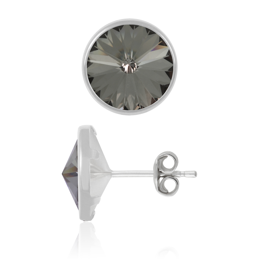 Sterling Silber Rivoli Ohrstecker gemacht mit 1122 8.3mm Primero® Kristallen - Bild 7 von 24